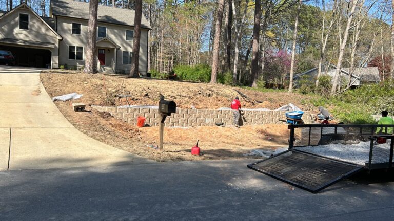 Area Cleanup during Mulch Installation