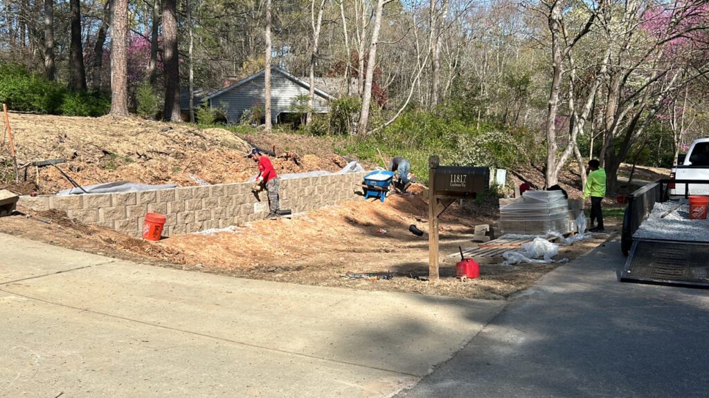 Retaining wall Construction services in Raleigh